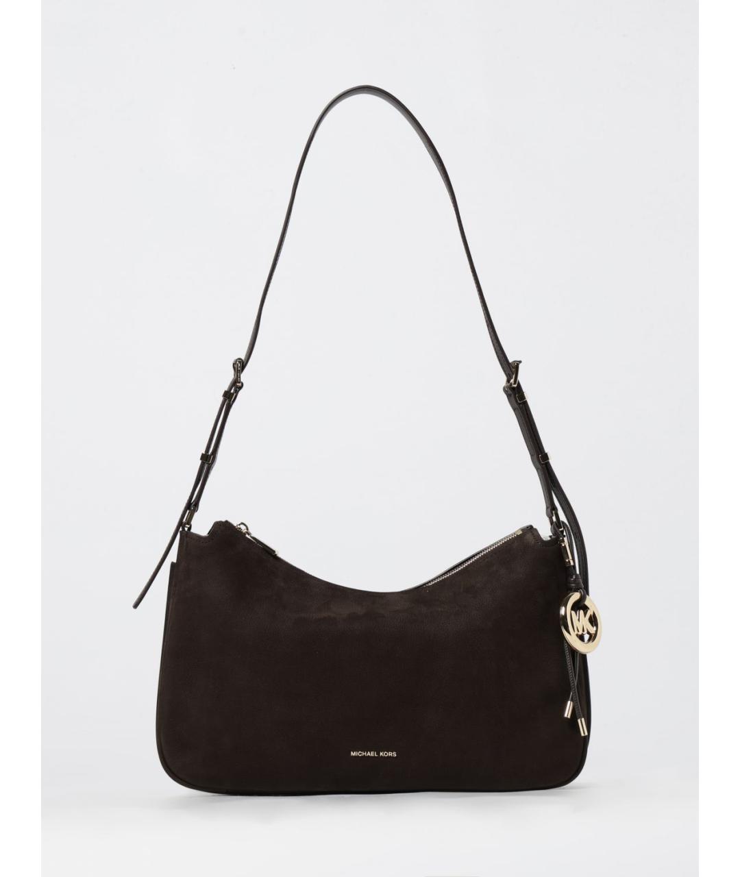 MICHAEL KORS Коричневая замшевая сумка через плечо, фото 4