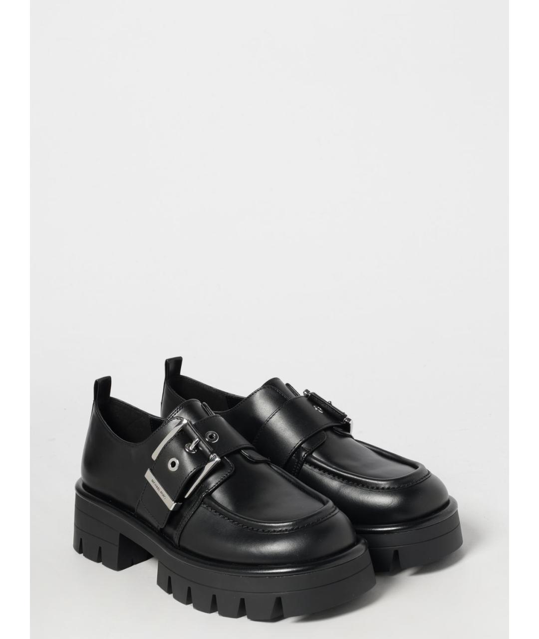 MICHAEL KORS Черные кожаные ботинки, фото 2