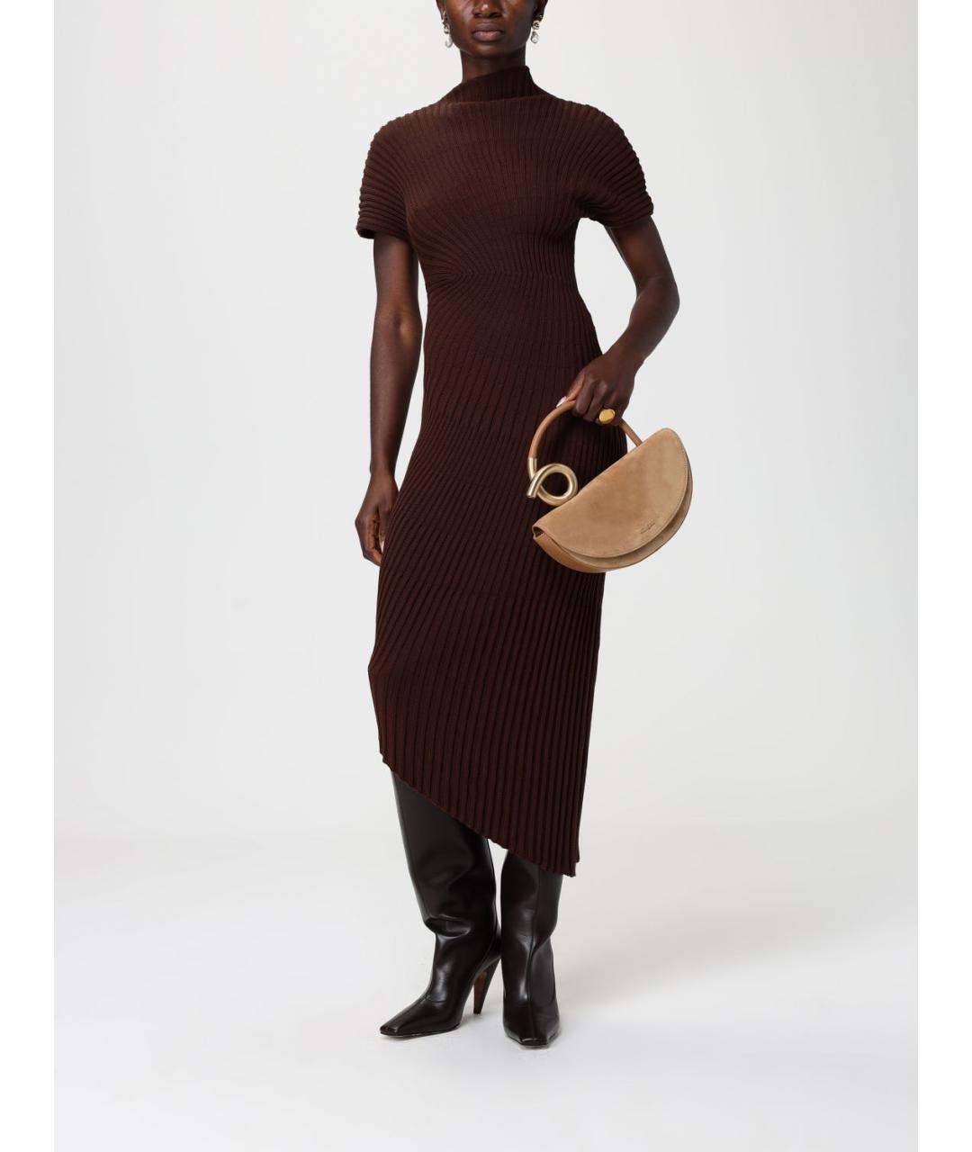 CULT GAIA Бежевая замшевая сумка с короткими ручками, фото 2