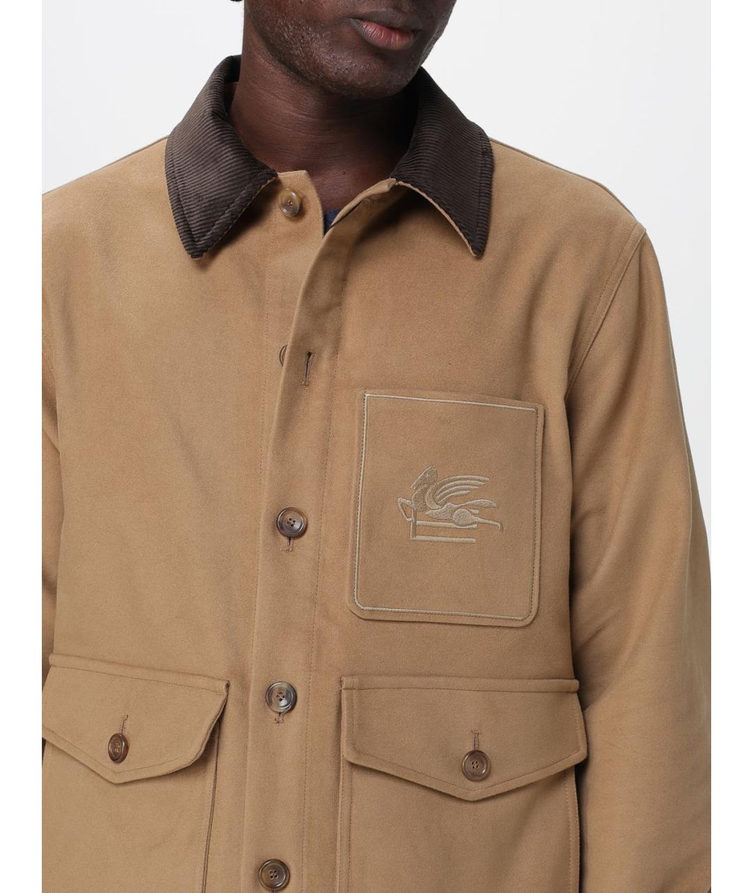 ETRO Бежевая хлопковая куртка, фото 6