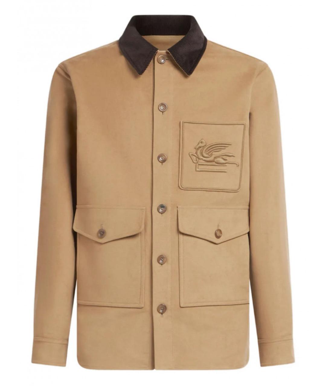 ETRO Бежевая хлопковая куртка, фото 1