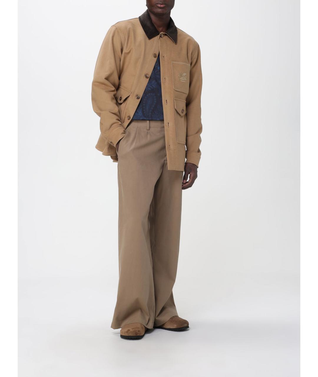 ETRO Бежевая хлопковая куртка, фото 3