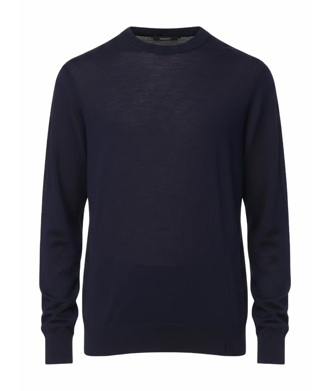 GOLDEN GOOSE DELUXE BRAND Темно-синий шерстяной джемпер / свитер, фото 1