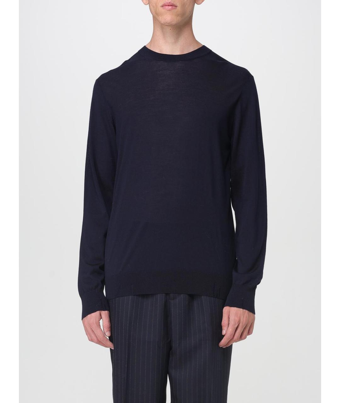 GOLDEN GOOSE DELUXE BRAND Темно-синий шерстяной джемпер / свитер, фото 6