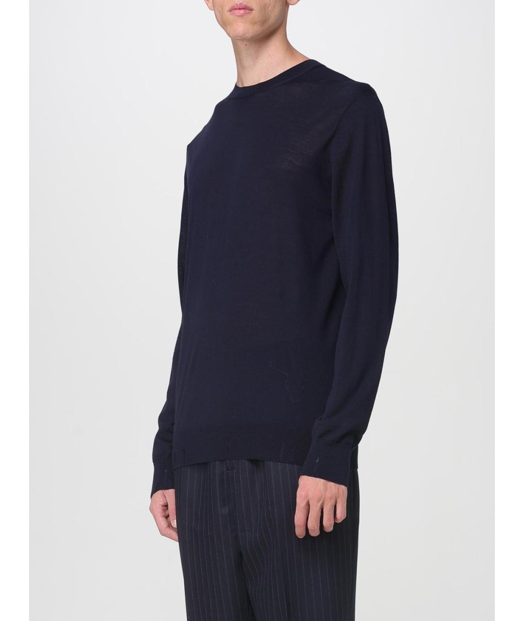 GOLDEN GOOSE DELUXE BRAND Темно-синий шерстяной джемпер / свитер, фото 4