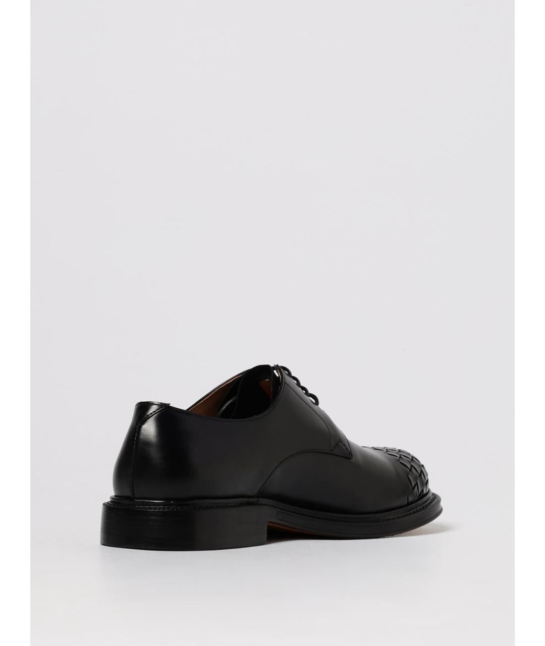 BOTTEGA VENETA Черные кожаные туфли, фото 3