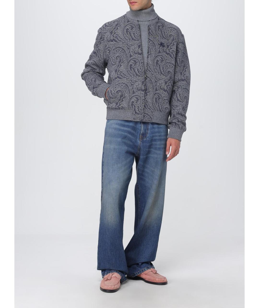 ETRO Серая вискозная куртка, фото 2