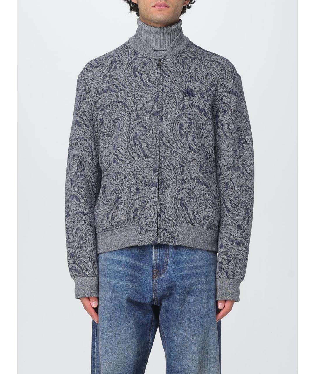 ETRO Серая вискозная куртка, фото 6