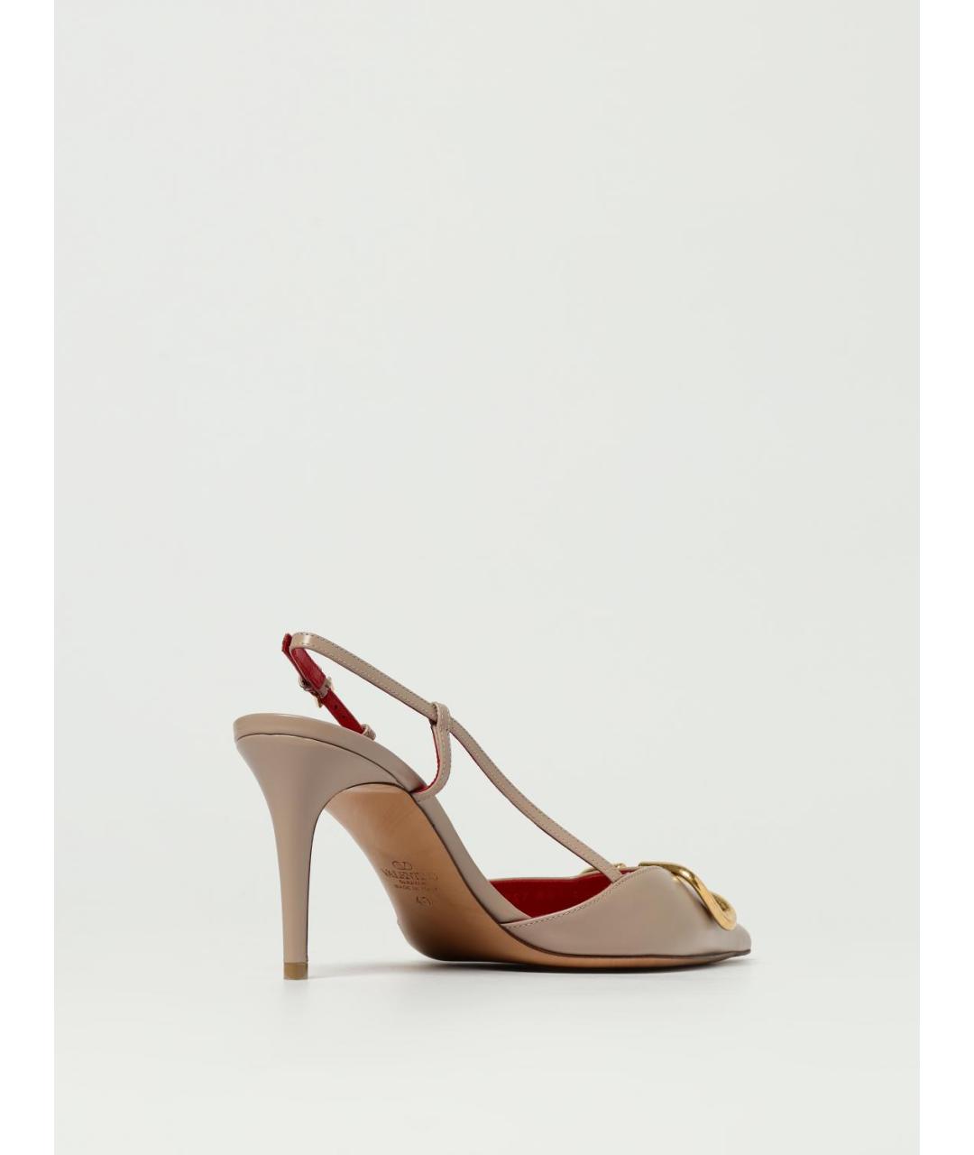 VALENTINO Бежевые кожаные туфли, фото 3