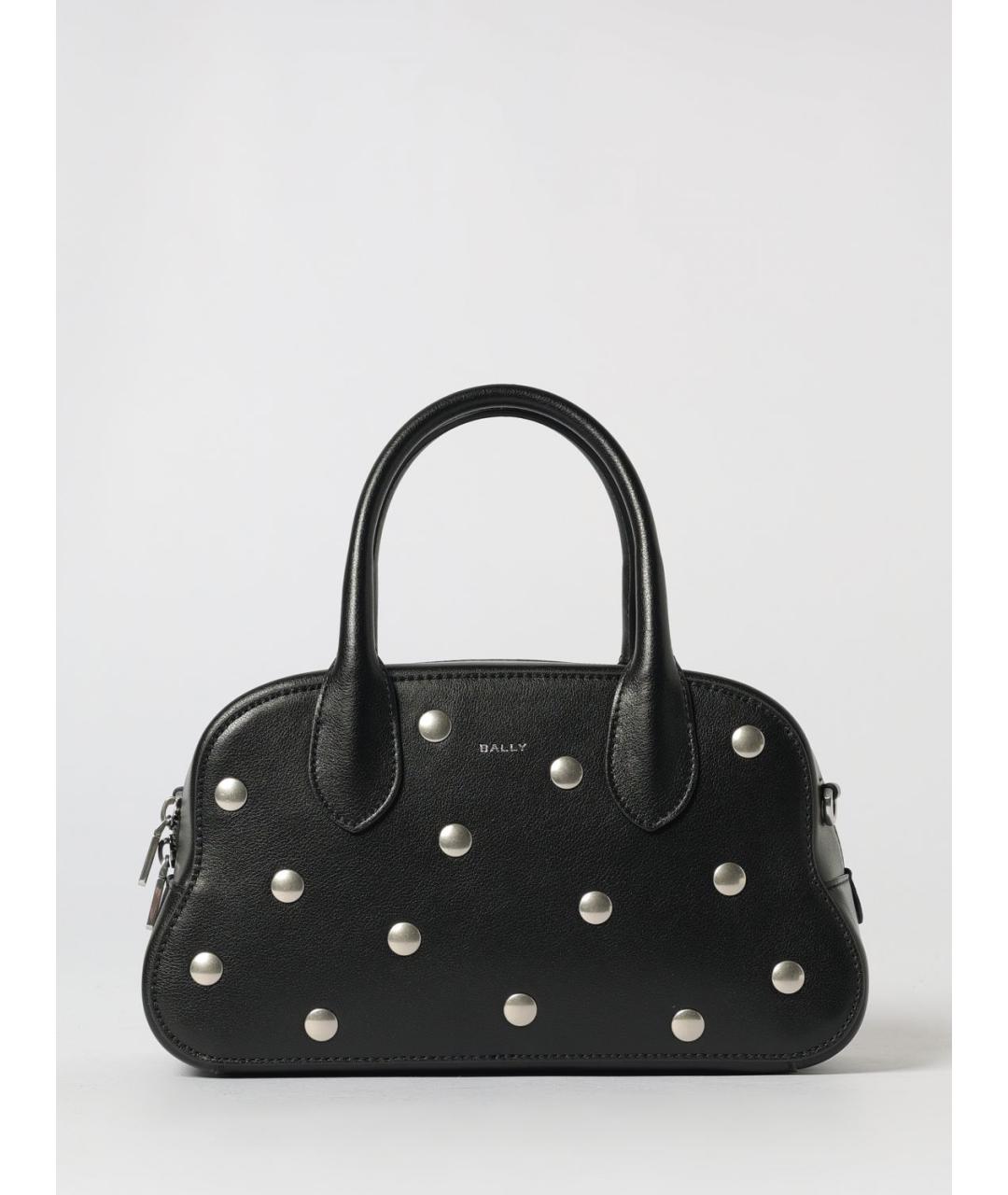 BALLY Черная кожаная сумка тоут, фото 5