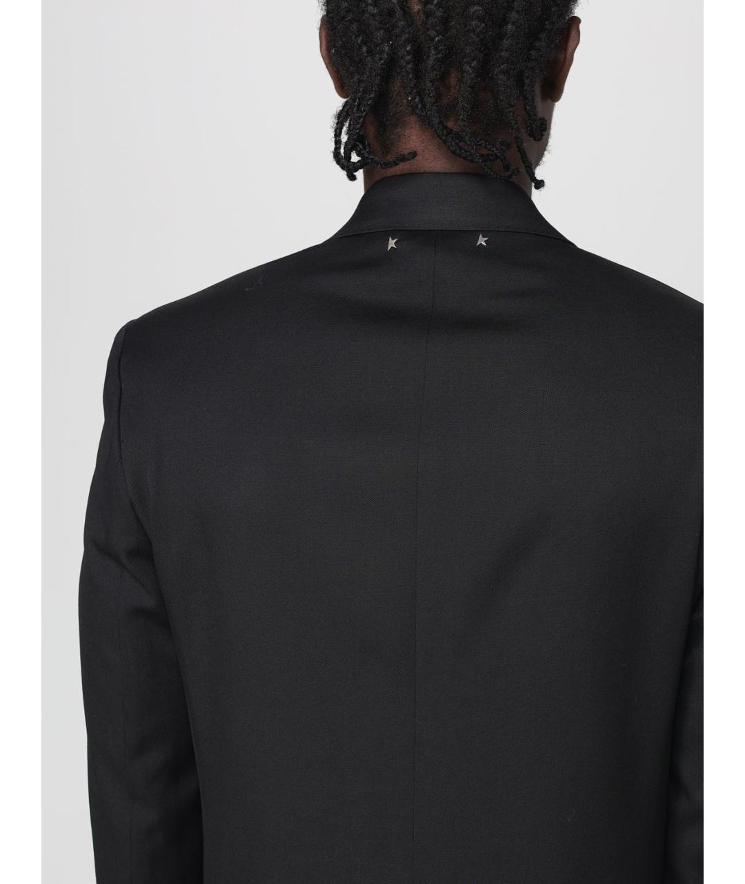 GOLDEN GOOSE DELUXE BRAND Черный шерстяной пиджак, фото 5