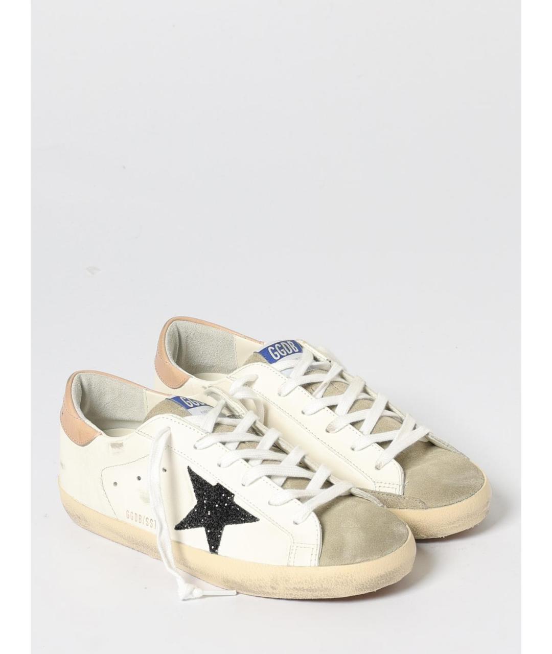 GOLDEN GOOSE DELUXE BRAND Белые кожаные кеды, фото 2