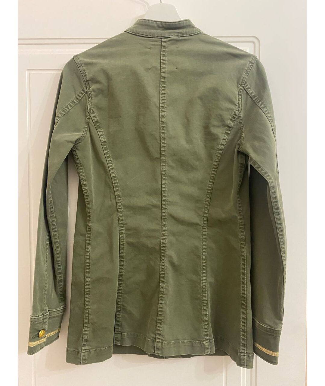 L'AGENCE Зеленый хлопковый жакет/пиджак, фото 2