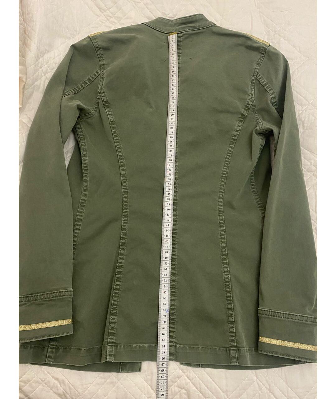 L'AGENCE Зеленый хлопковый жакет/пиджак, фото 6