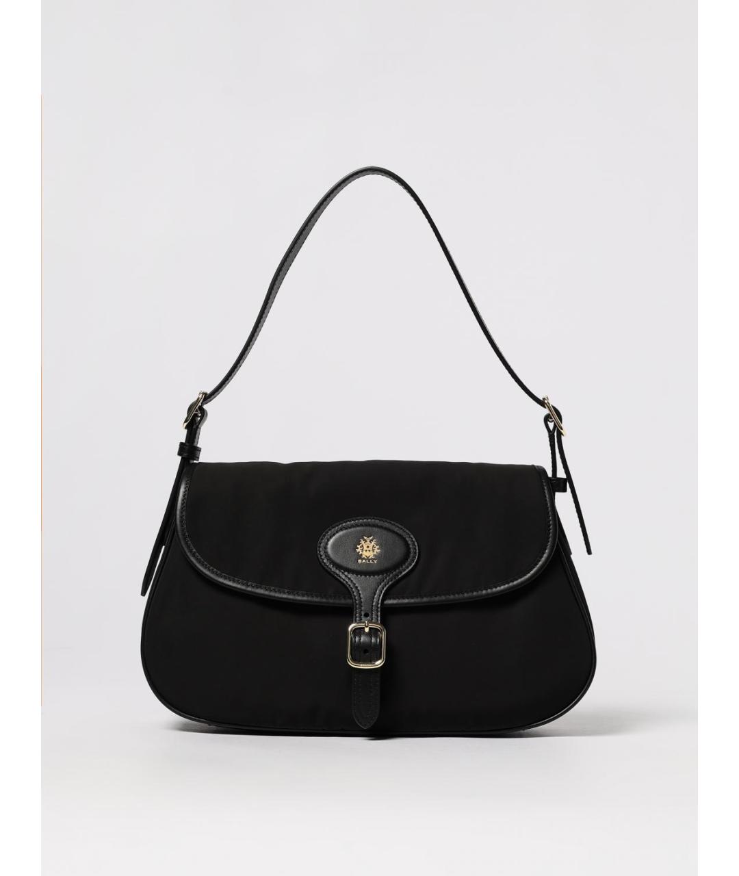 BALLY Черная синтетическая сумка через плечо, фото 5