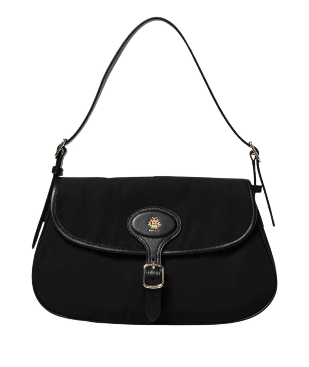 BALLY Черная синтетическая сумка через плечо, фото 1