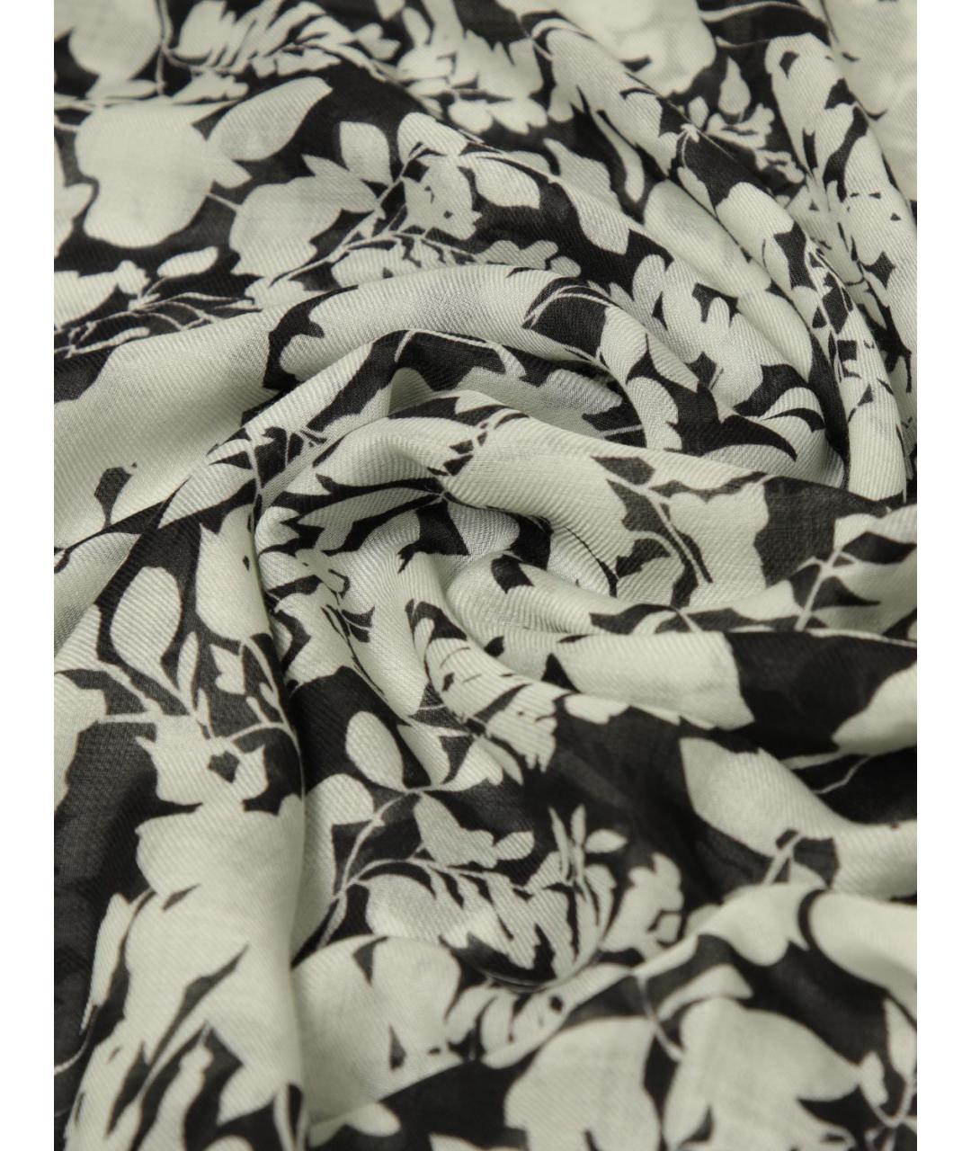 AGNONA Черный шерстяной шарф, фото 3