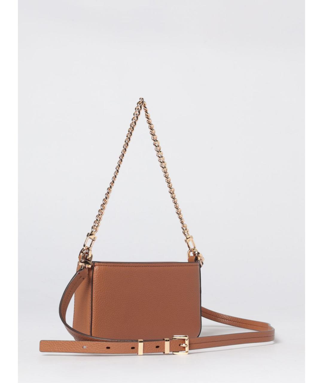 MICHAEL KORS Коричневая кожаная сумка через плечо, фото 2