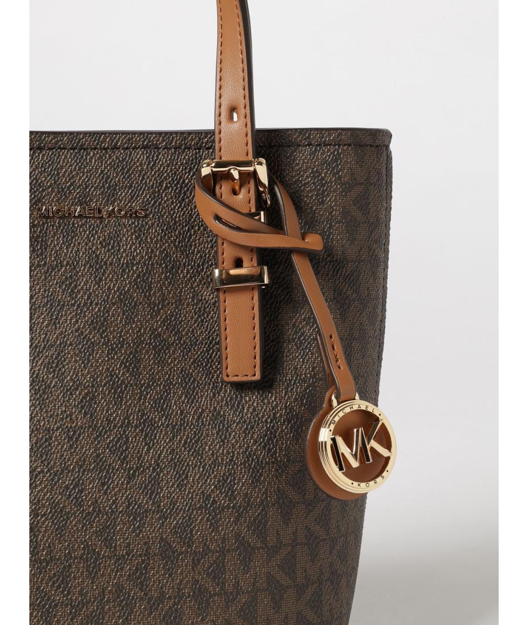 MICHAEL KORS Коричневая сумка тоут, фото 3