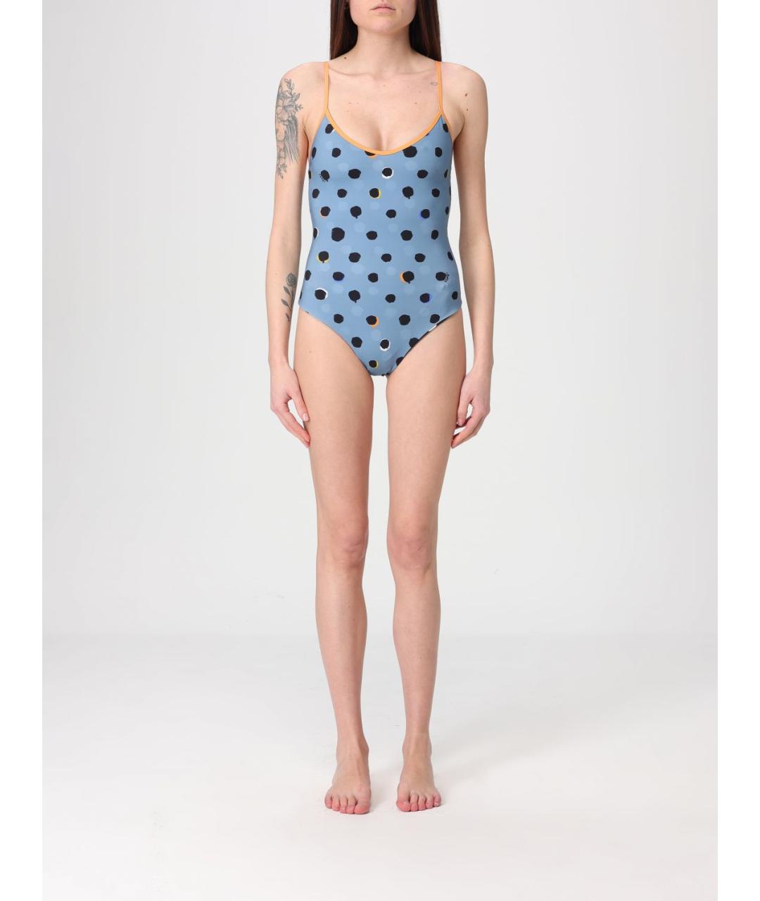 FENDI Голубой полиамидовый купальник, фото 5