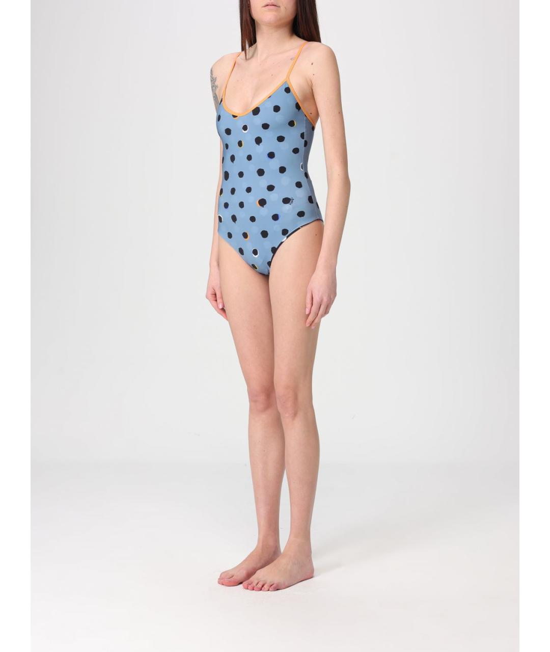 FENDI Голубой полиамидовый купальник, фото 3