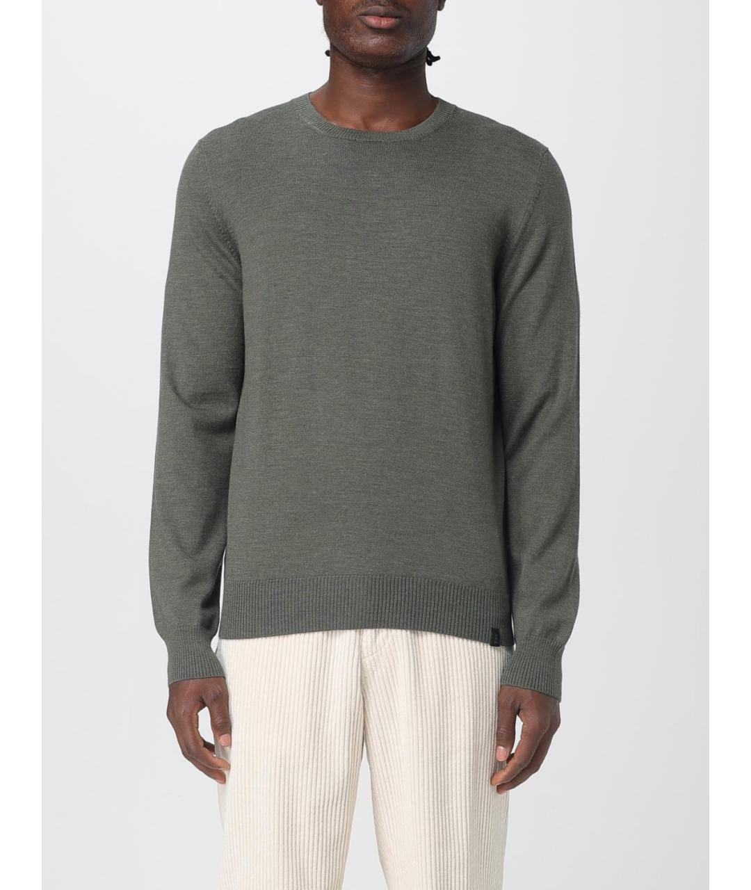 FAY Хаки шерстяной джемпер / свитер, фото 2