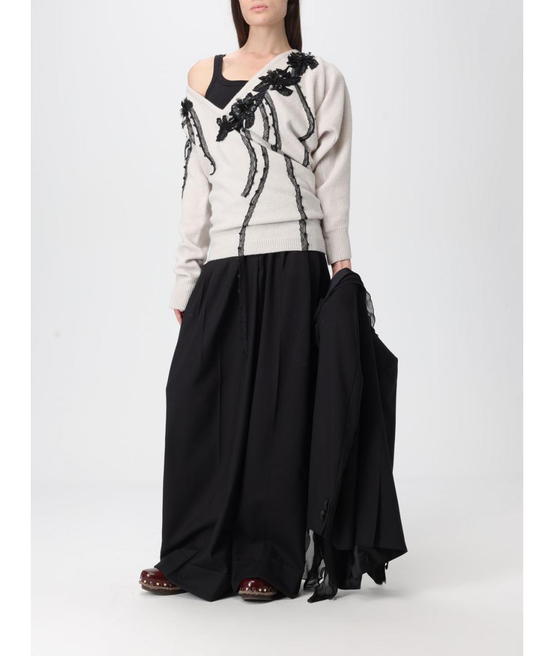 ANTONIO MARRAS Бежевый шерстяной джемпер / свитер, фото 3