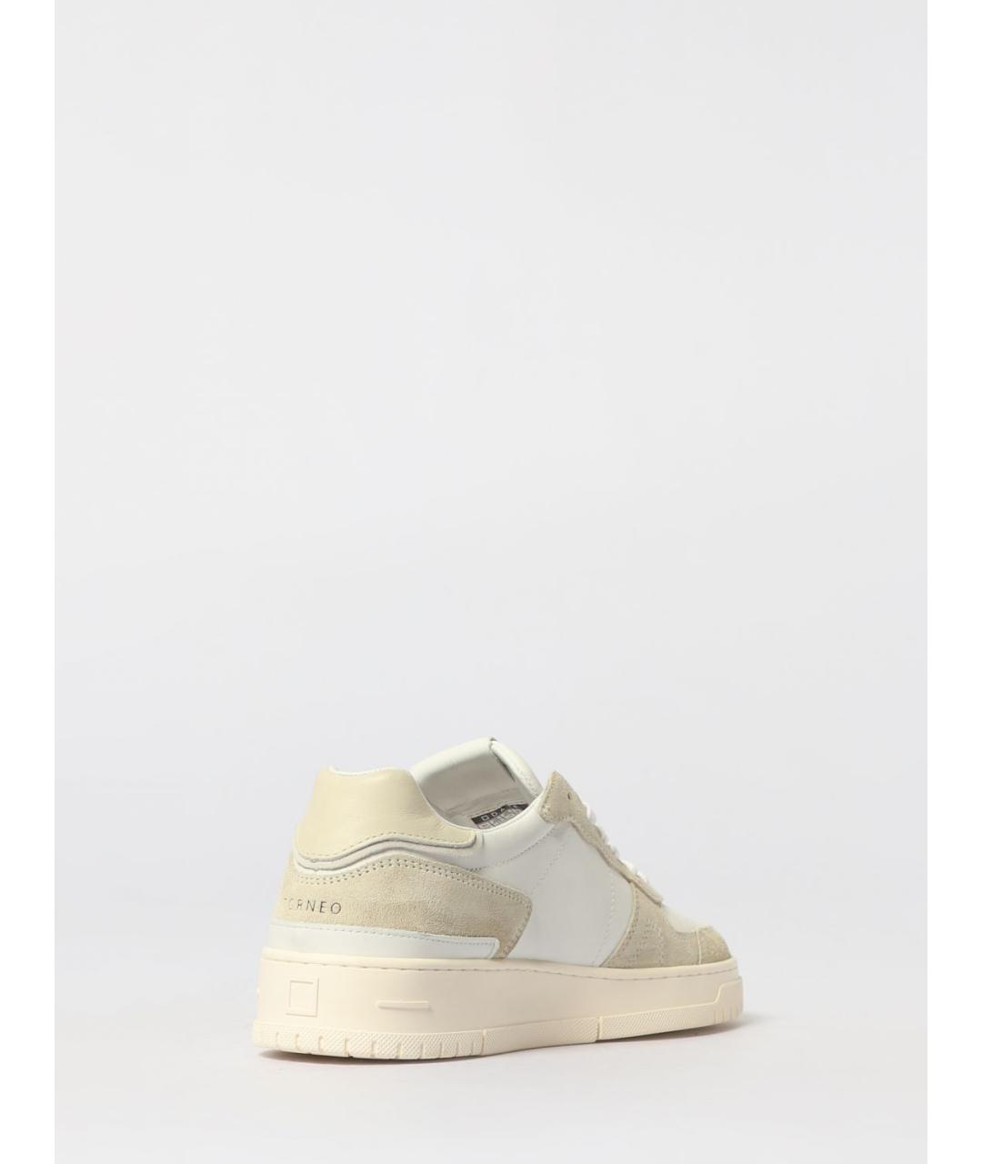 D.A.T.E. Бежевые замшевые низкие кроссовки / кеды, фото 3