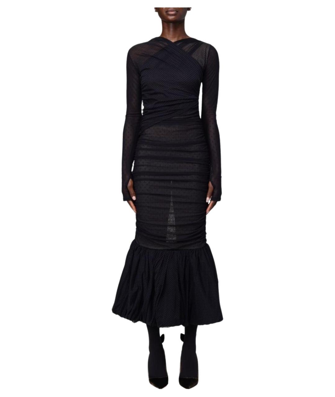 ANTONIO MARRAS Черное полиамидовое вечернее платье, фото 1