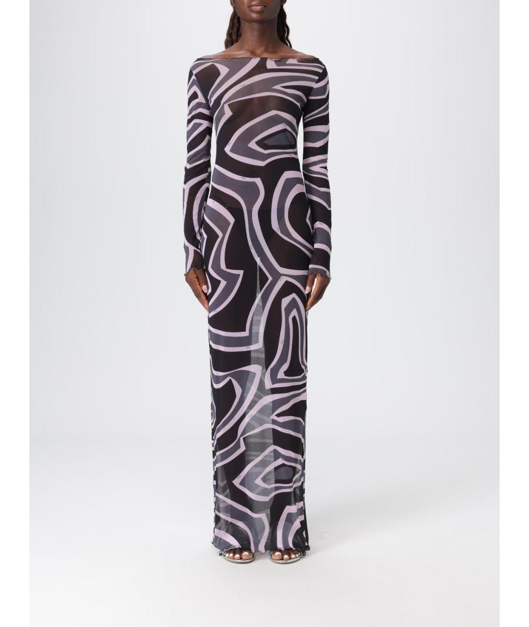 PUCCI Мульти полиамидовое коктейльное платье, фото 2