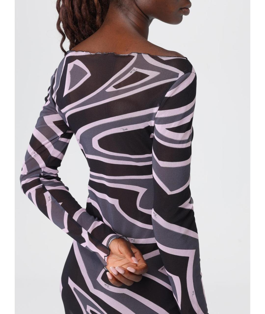 PUCCI Мульти полиамидовое коктейльное платье, фото 5