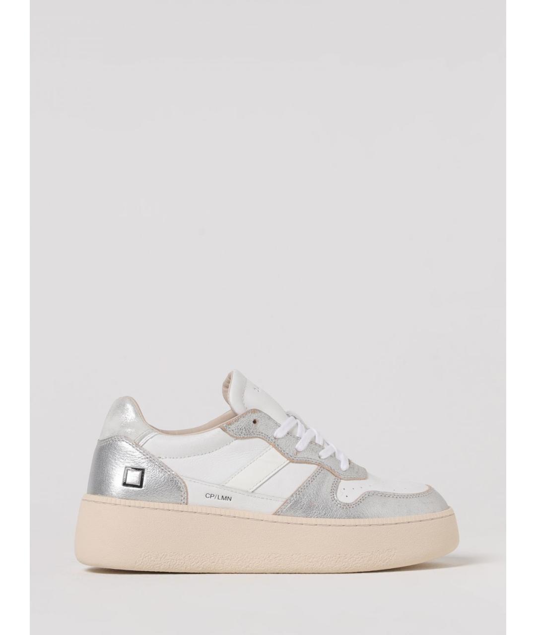 D.A.T.E. Белые кожаные кроссовки, фото 4