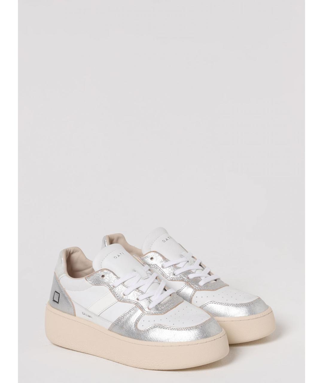 D.A.T.E. Белые кожаные кроссовки, фото 2