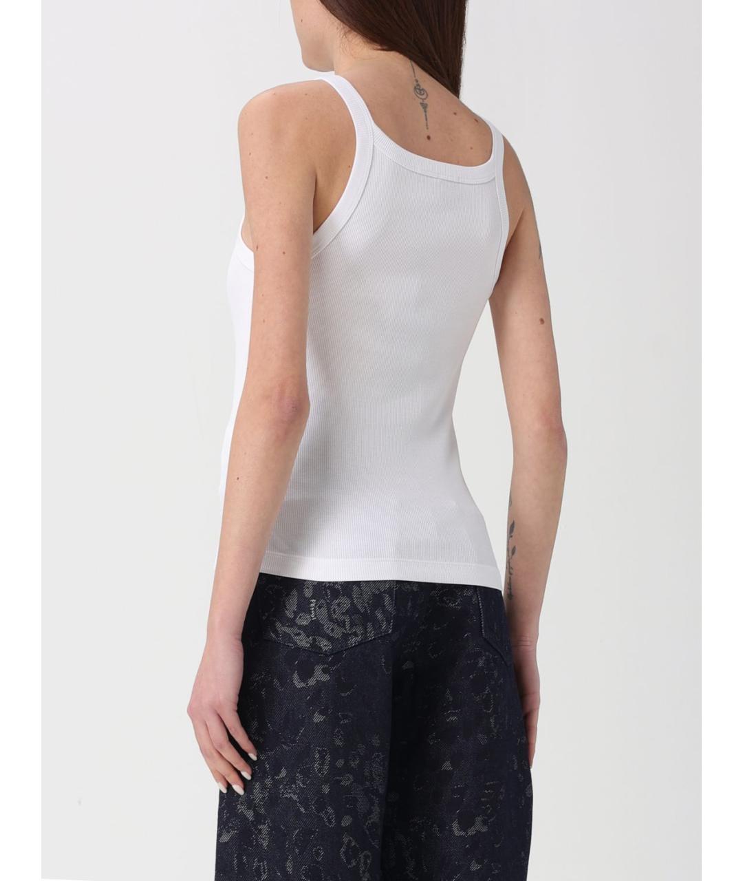 FENDI Белая хлопковая майка, фото 4