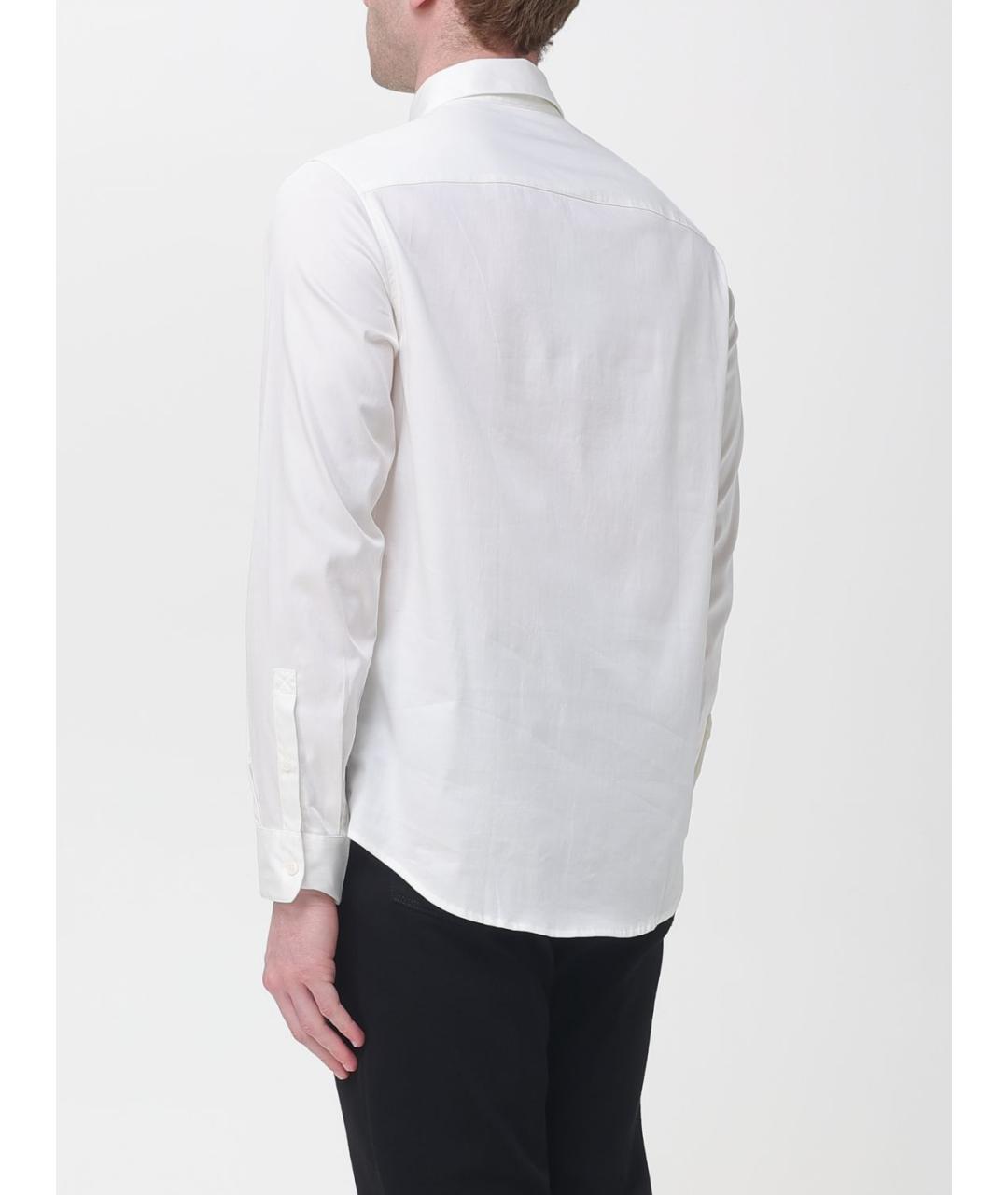 ARMANI EXCHANGE Белая хлопковая классическая рубашка, фото 2
