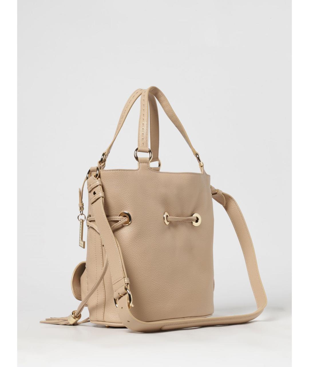 LANCEL Бежевая кожаная сумка тоут, фото 2