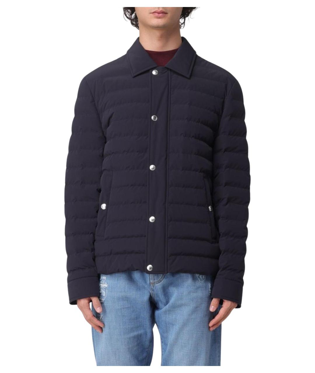 BRUNELLO CUCINELLI Темно-синяя полиамидовая куртка, фото 1
