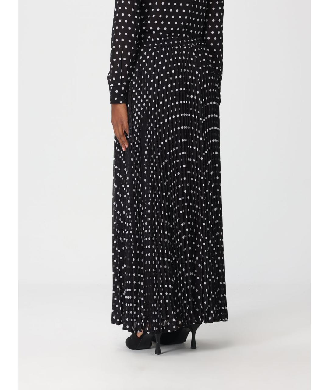 MICHAEL KORS Черная полиэстеровая юбка макси, фото 3