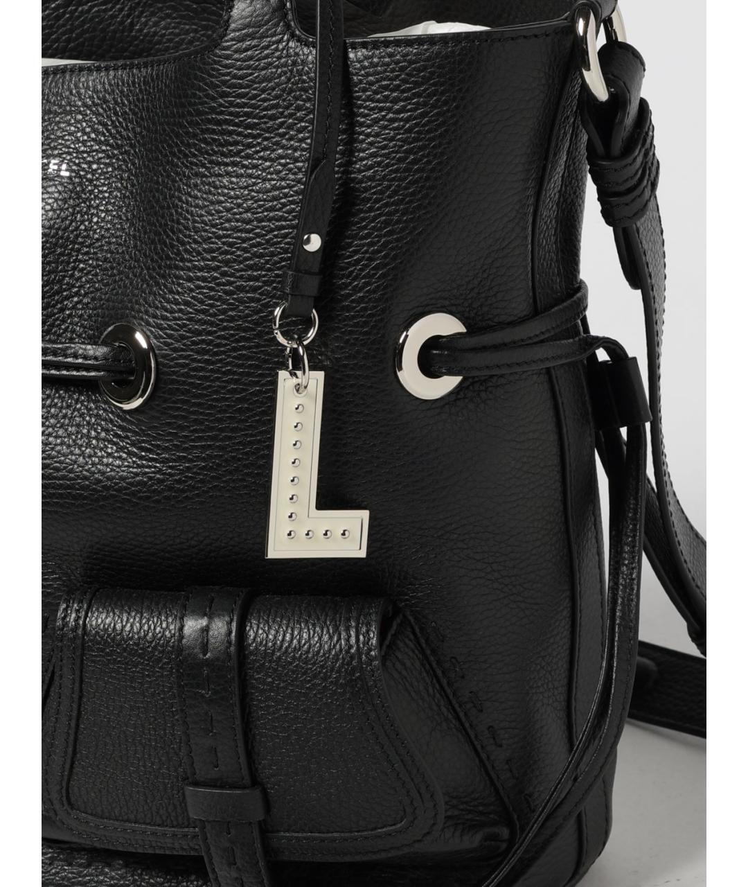 LANCEL Черная кожаная сумка тоут, фото 3