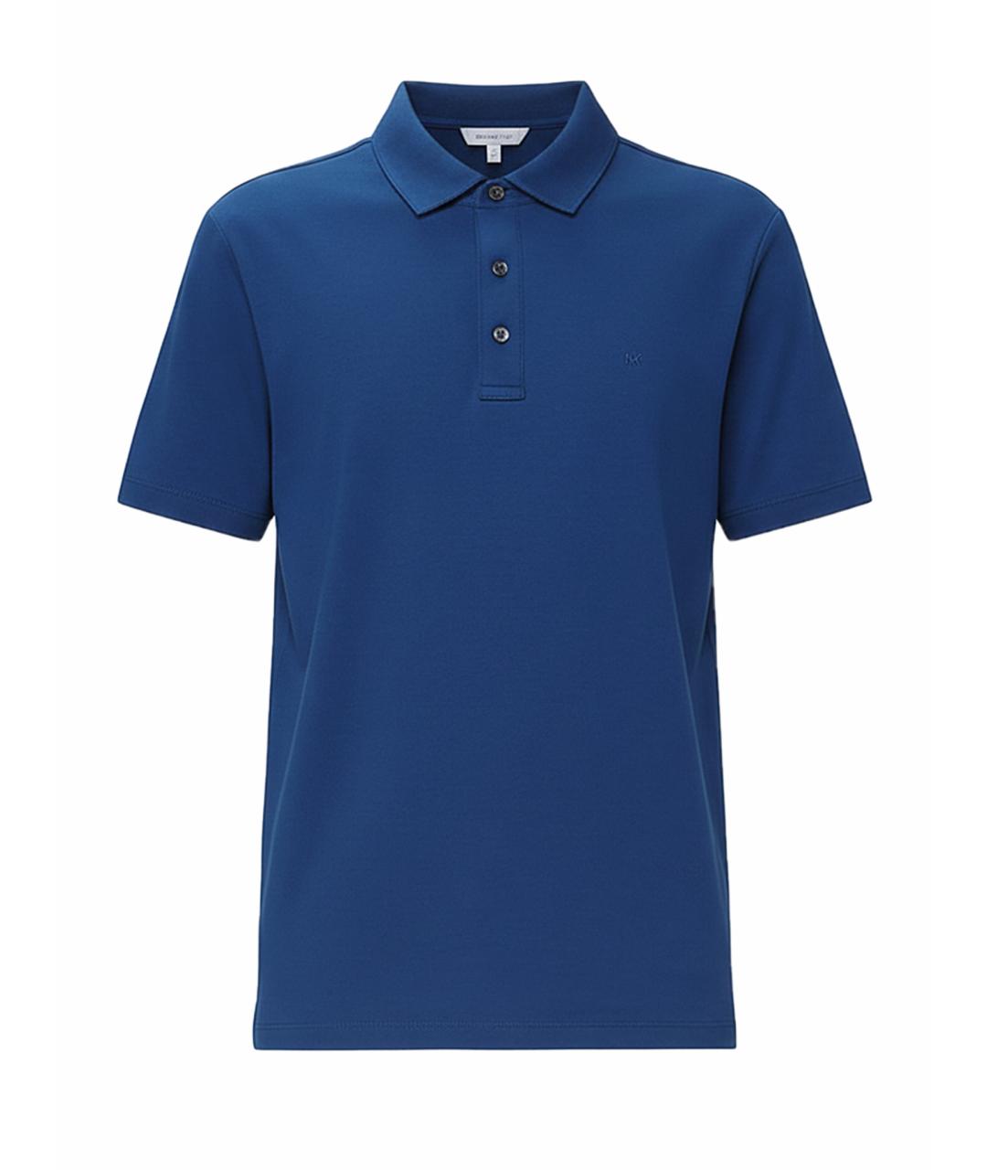 MICHAEL KORS Синее хлопковое поло с коротким рукавом, фото 1