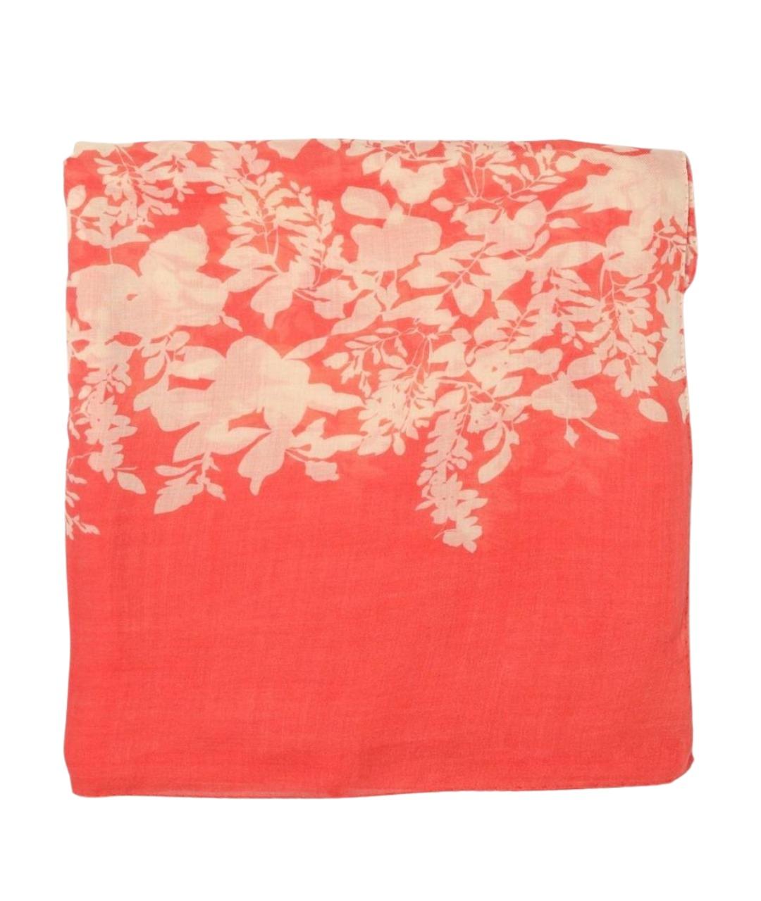 AGNONA Коралловый шерстяной шарф, фото 1