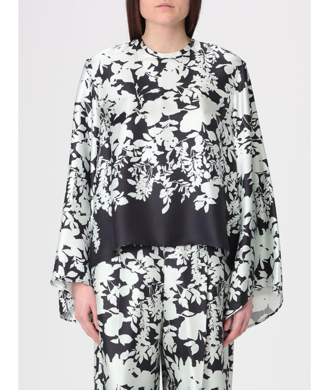 AGNONA Мульти шелковая блузы, фото 6