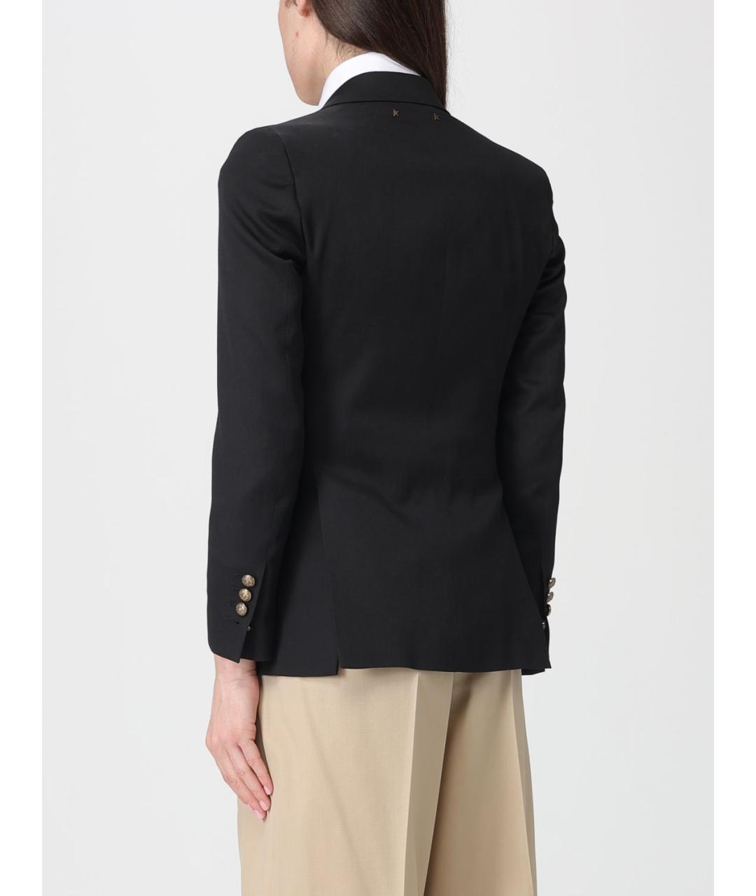 GOLDEN GOOSE DELUXE BRAND Черный шерстяной жакет/пиджак, фото 4