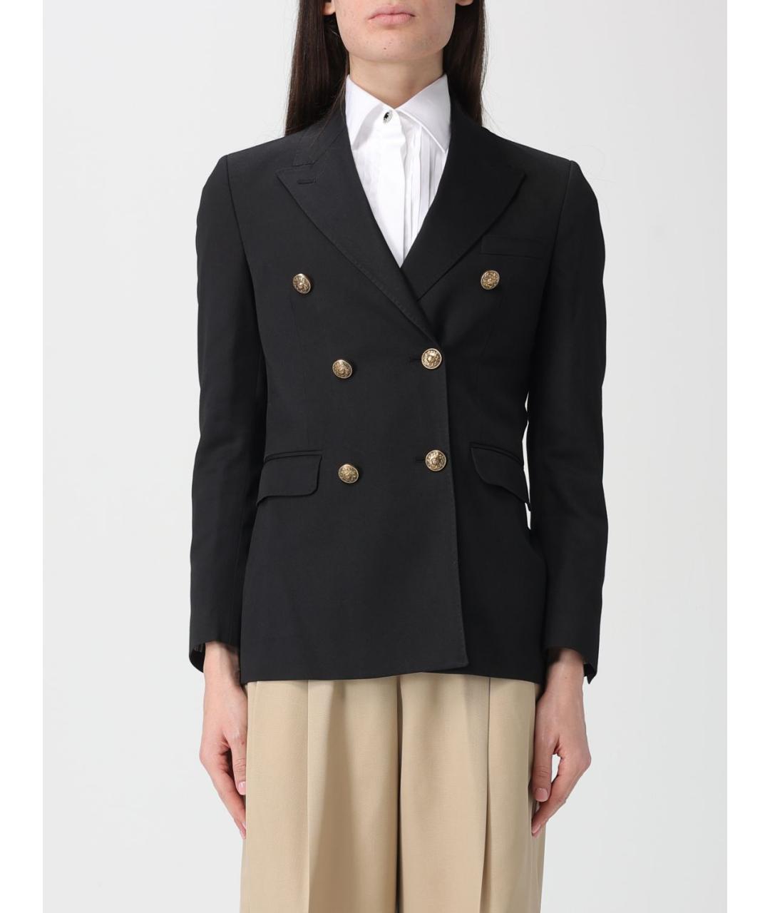 GOLDEN GOOSE DELUXE BRAND Черный шерстяной жакет/пиджак, фото 2