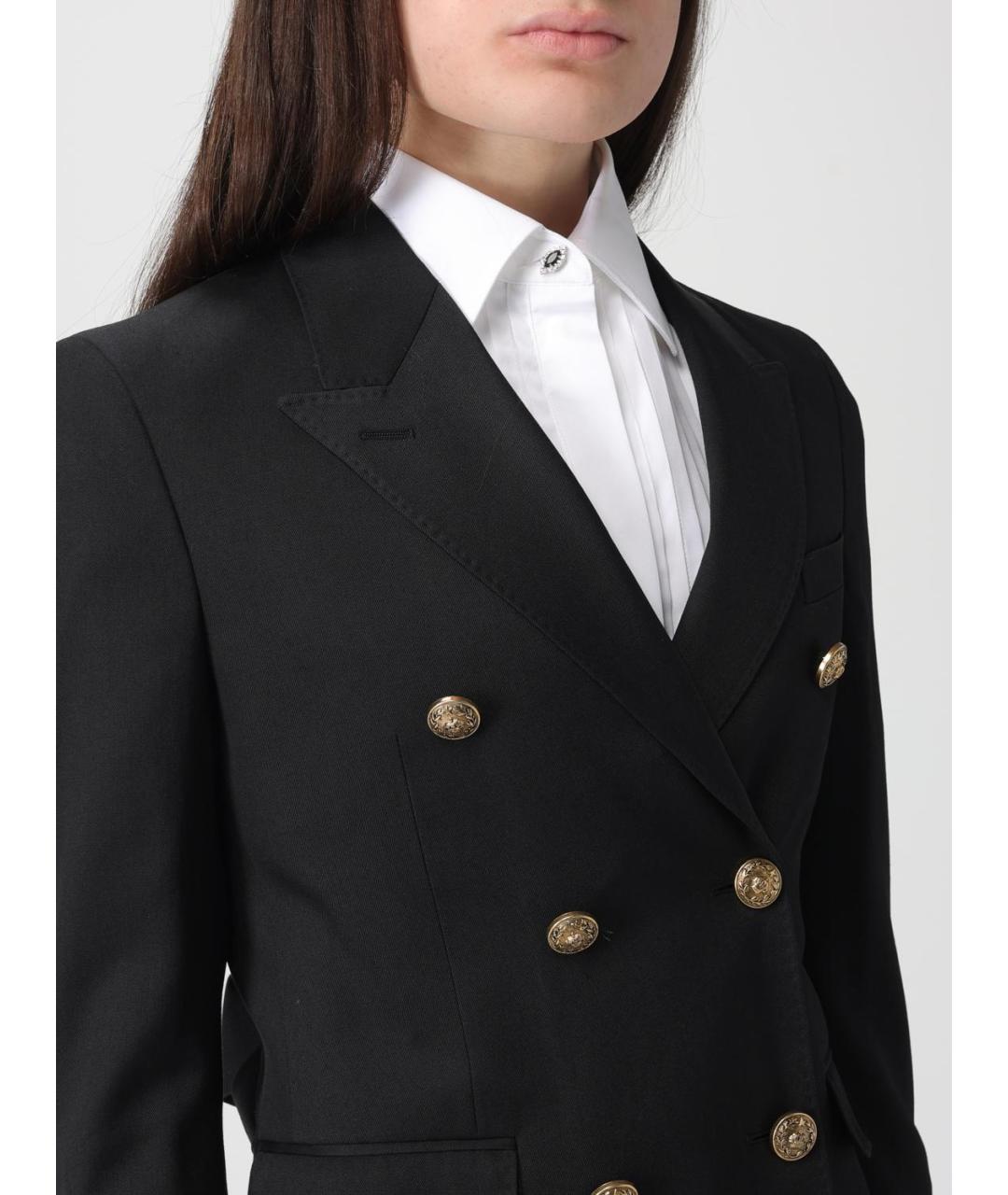 GOLDEN GOOSE DELUXE BRAND Черный шерстяной жакет/пиджак, фото 6