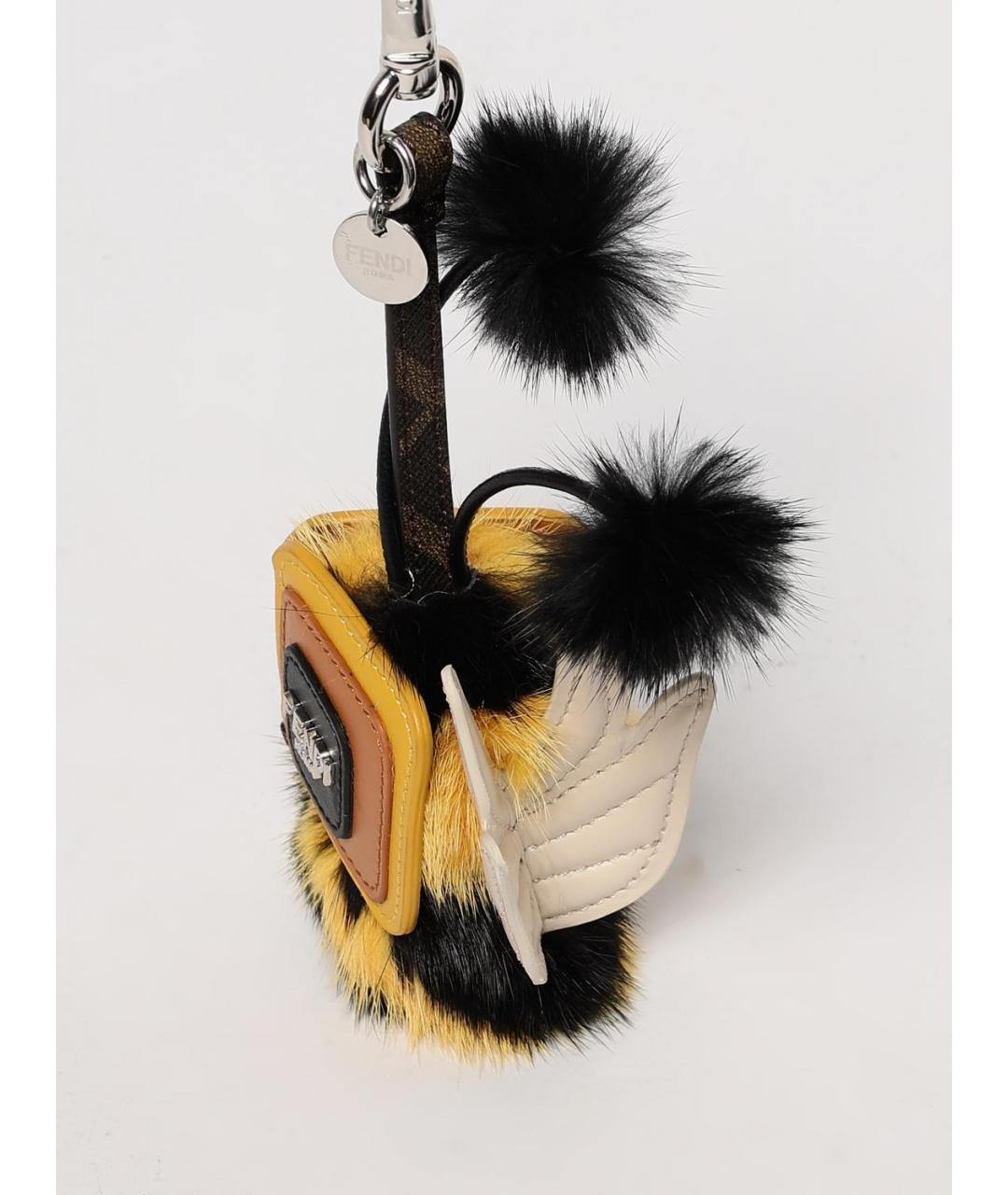FENDI Желтый брелок, фото 2