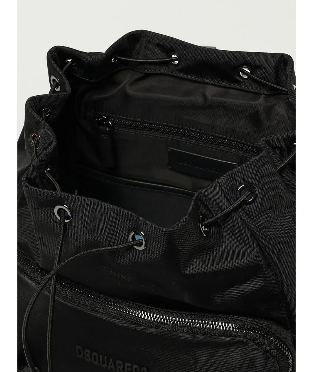 DSQUARED2 Черный синтетический рюкзак, фото 4