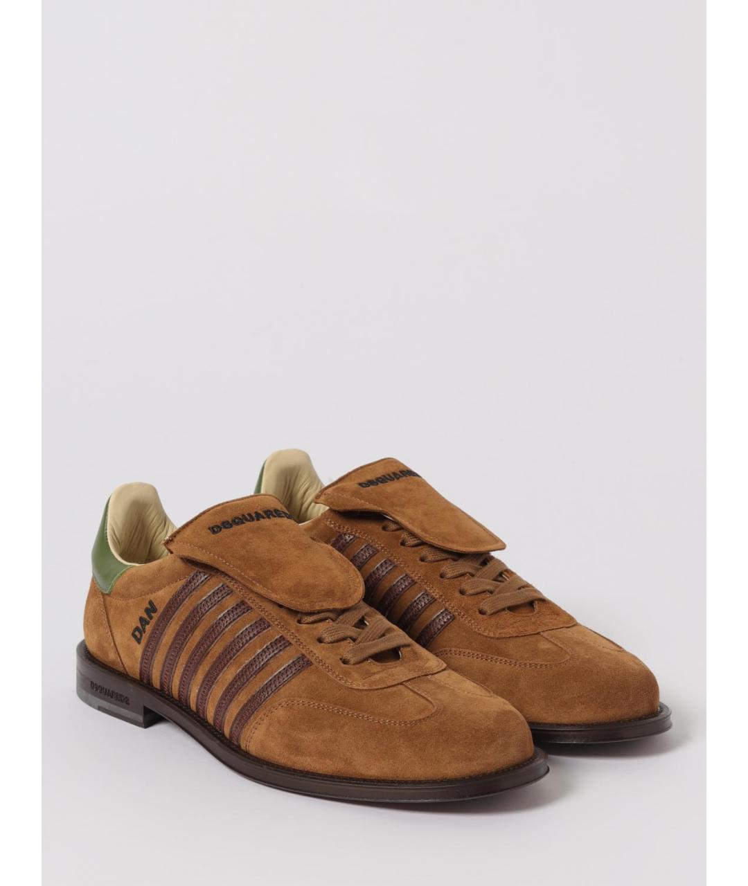 DSQUARED2 Коричневые кожаные туфли, фото 2