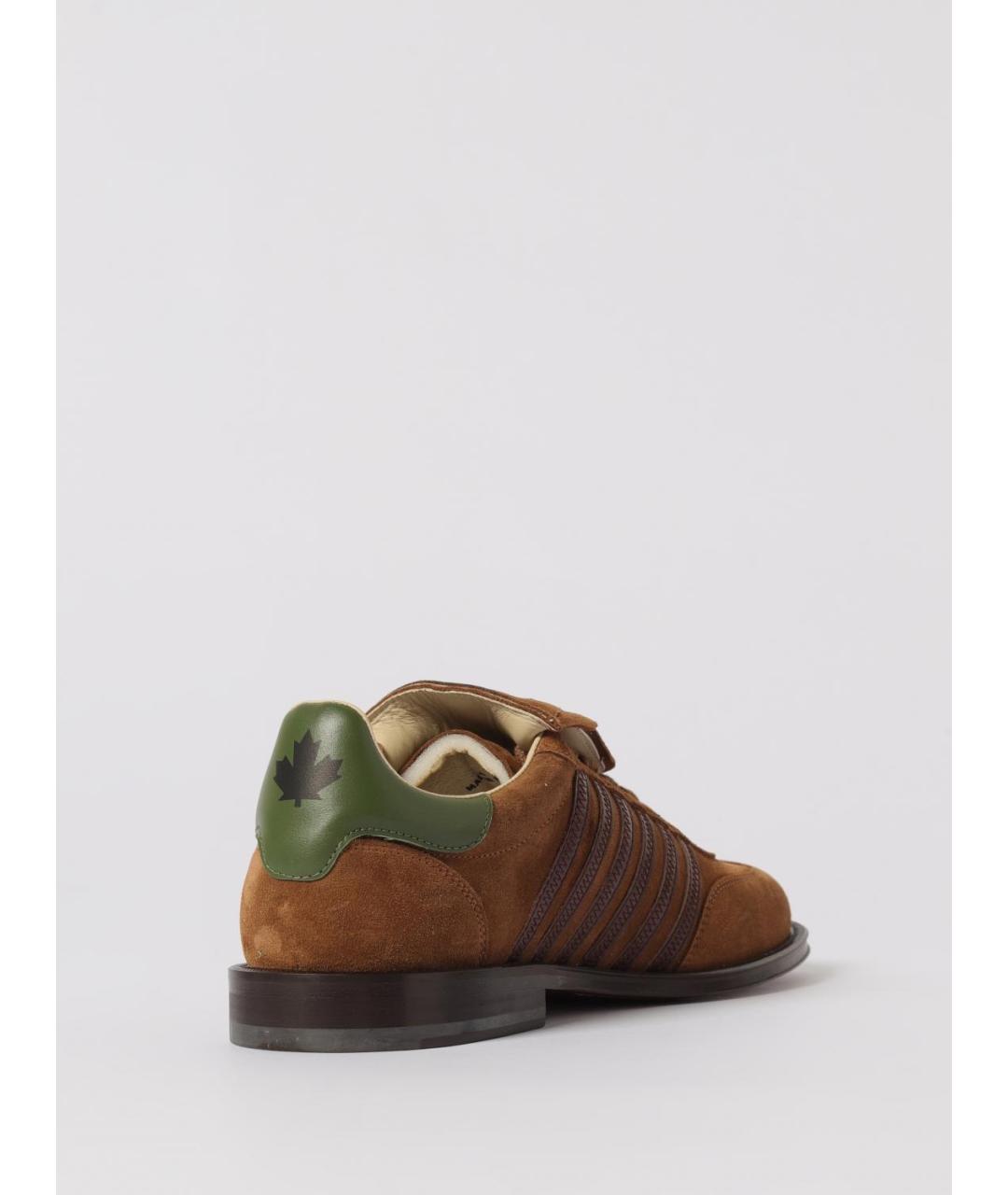 DSQUARED2 Коричневые кожаные туфли, фото 3