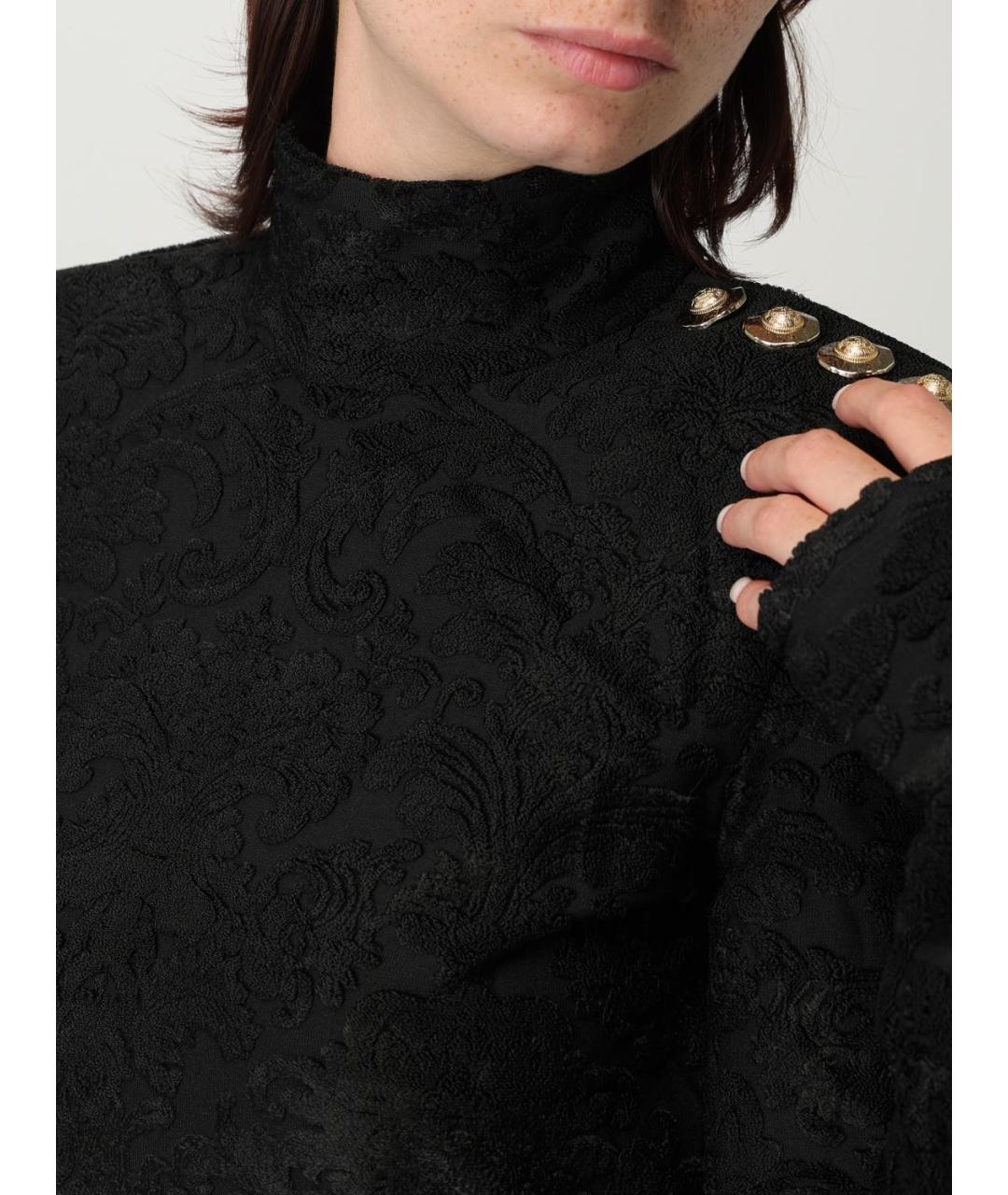 BALMAIN Черная вискозная блузы, фото 5